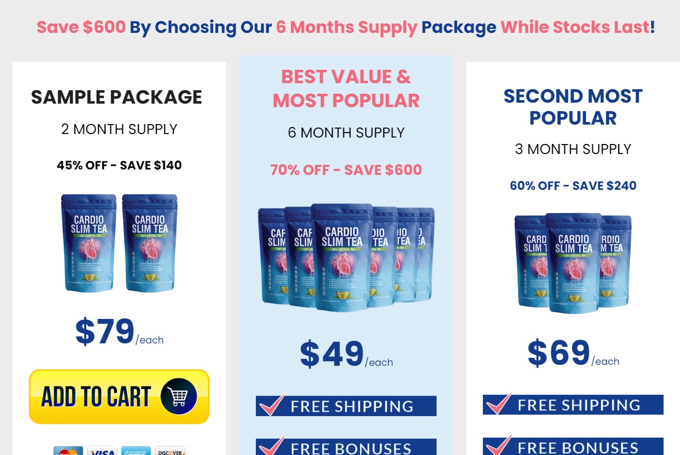 Cardio Slim Tea order now