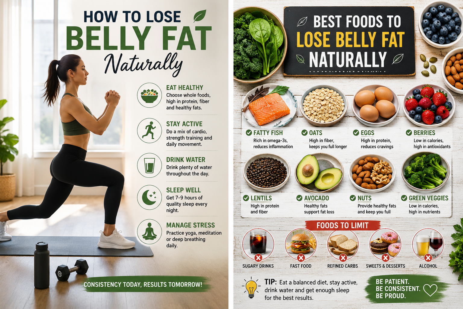 How to Lose Belly Fat Naturally: 12 Proven Ways to Burn Stubborn Belly Fat Safely